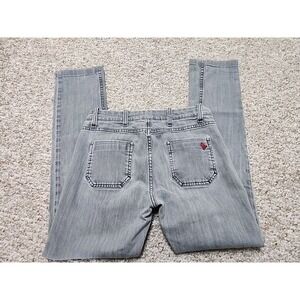 MiH Made In Heaven Jeans The Boston High Rise Slim‎ Leg 28x28 Gray Anthropologie